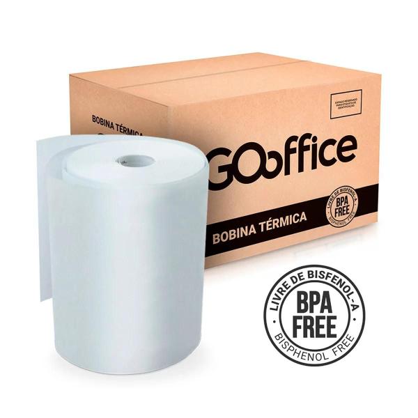 Imagem de Bobina Termica Go Office BPA Free 80mmx40m 48g CX 1 UN