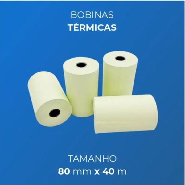 Imagem de Bobina Térmica PDV 80x40 Branca cx /30 un