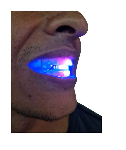 Imagem de Boca Piscando Dentadura Silicone Led Fantasia Festas Rave