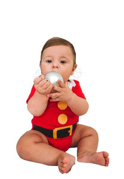 Imagem de Body Bebê Carnaval - Fantasia Papai Noel - Mesversário 9103