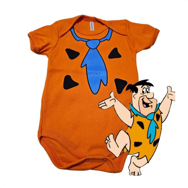 Imagem de Body Bebê Infantil Mesversario Temático Fred Flintstone