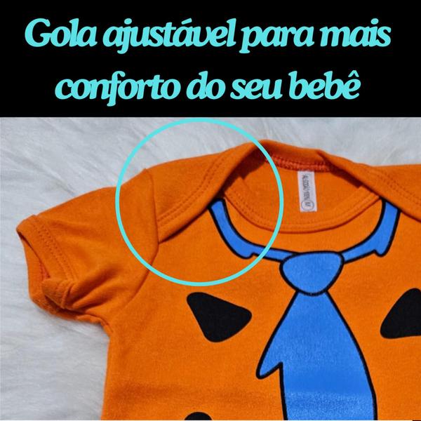 Imagem de Body Bebê Infantil Mesversario Temático Fred Flintstone