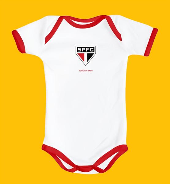 Imagem de Body Bori Bebê Infantil São Paulo Time de Futebol Oficial Licenciado Torcida Baby