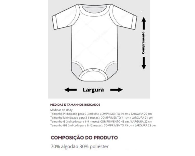 Imagem de Body Pólo Bebê Fluminense Branco Manga Curta - Torcida Baby