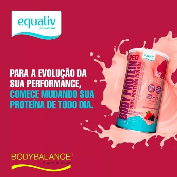 Imagem de Body Protein 100% Proteina Sabor Frutas Vermelhas 600g - Equaliv