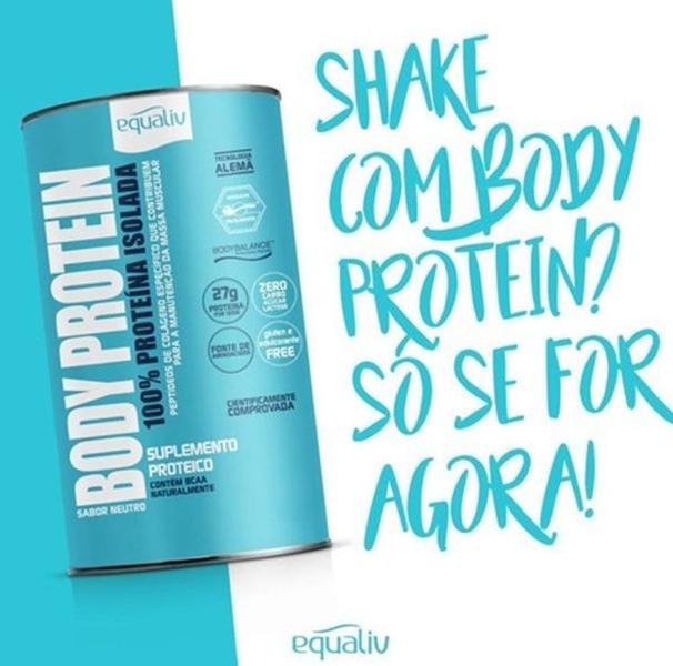 Imagem de Body Protein Equaliv 100% Isolada Neutro 450G