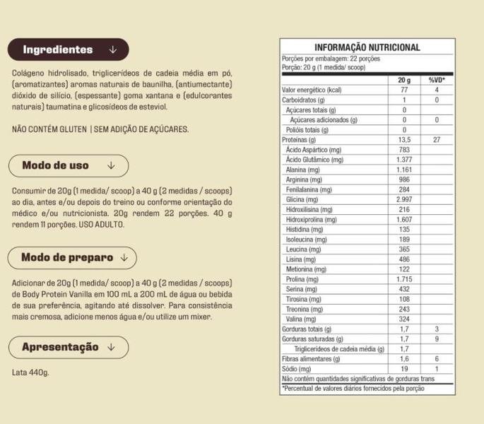 Imagem de Body Protein Equaliv Proteina Isolada 440g Baunilha