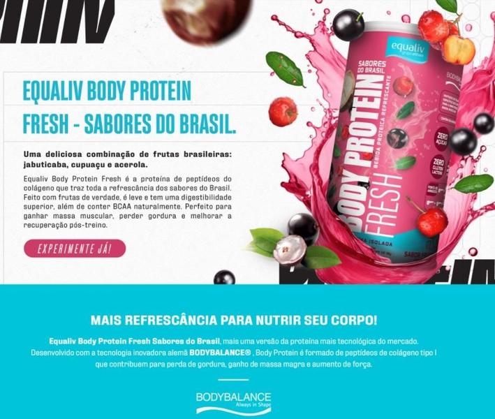 Imagem de Body Protein Equaliv Proteina Isolada 450g Fresh