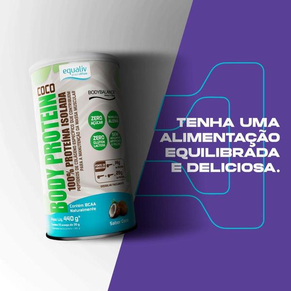 Imagem de Body Protein  Sabor Coco - 440g - Equaliv