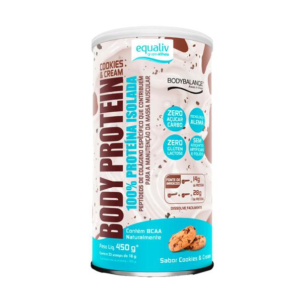 Imagem de BODY PROTEIN - SABOR COOKIES & CREAM 450g- EQUALIV