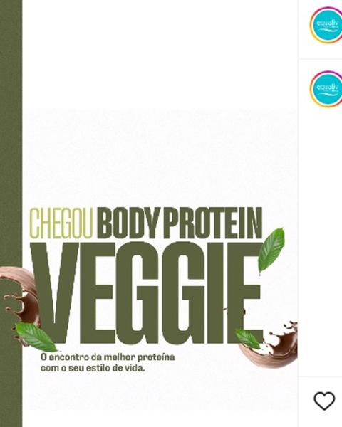 Imagem de Body Protein Veggie Sabor Cacau de 418g-Equaliv