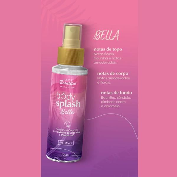 Imagem de Body Splash Vegano Corporal Bella 100Ml - Face Beautiful