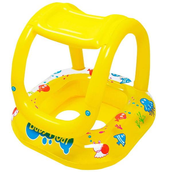 Imagem de Boia Assento Coberto 66x66 cm Bebês Piscina Campo Praia Wellmix