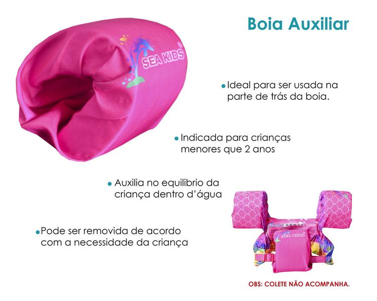 Imagem de Boia Auxiliar Infantil SEA KIDS Crianças Menores de 2 Anos Rosa