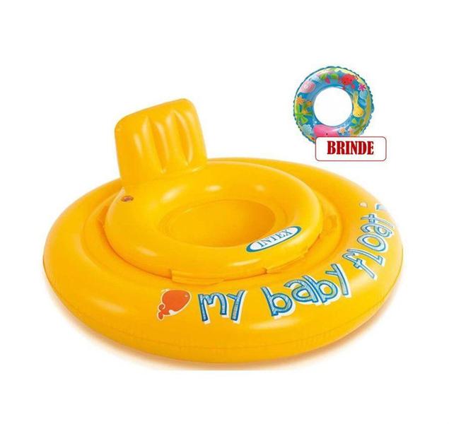 Imagem de Boia Baby  Bote Conforto Amarelo - Intex