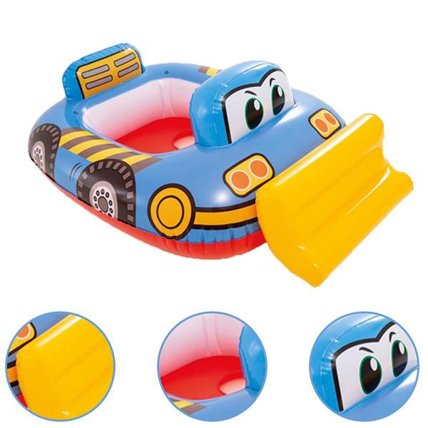 Imagem de Boia Bote Bebê infantil Inflável Carro Piscina Fralda