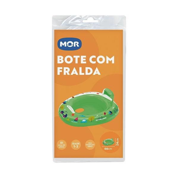 Imagem de Boia Bote Infantil Inflavel com Fralda Verde  Mor 