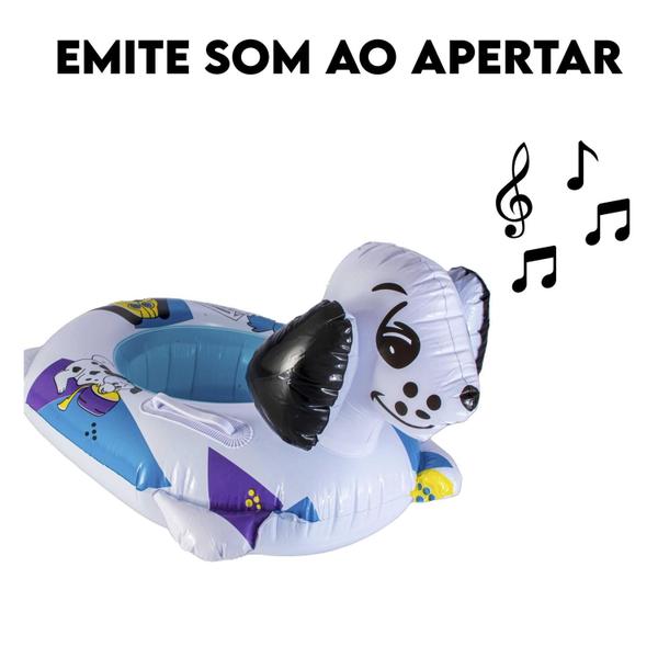 Imagem de Boia Bote Infantil Super Divertida Cachorrinho Dálmata