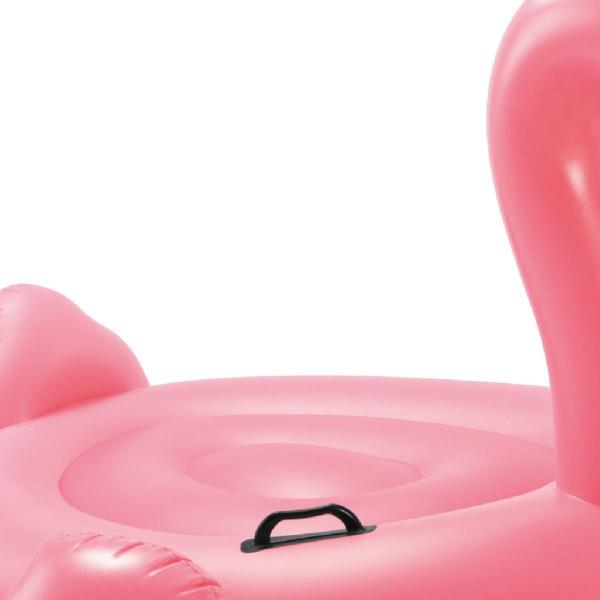 Imagem de Boia bote inflável flamingo infantil + bomba elétrica