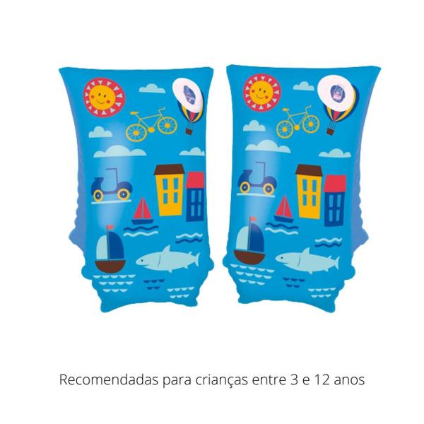 Imagem de Boia Braço Mor Inflável Infantil 3 + Até 50kg Piscina Cores