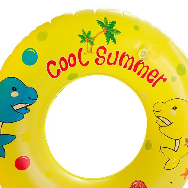 Imagem de Boia Circular Infantil brinqudo criança Colorida 60cm Piscina Praia