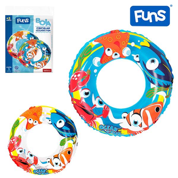 Imagem de Boia circular inflavel oceano fun funs 50cmø