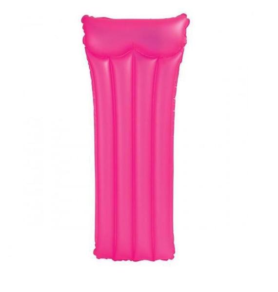 Imagem de Boia Colchonete Rosa Inflável 1,83m Intex - PVC Resistente