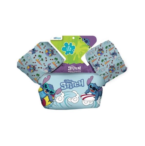 Imagem de Boia Colete de Braço Infantil Stitch Piscina Salva Vida 56cm - DYIN-274 Etitoys