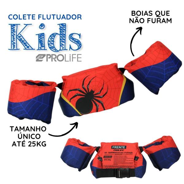 Boia Colete Flutuador Infantil Prolife Até 25Kg Aracno Imagem de Boia Colete Flutuador Infantil Prolife Até 25Kg Aracno
