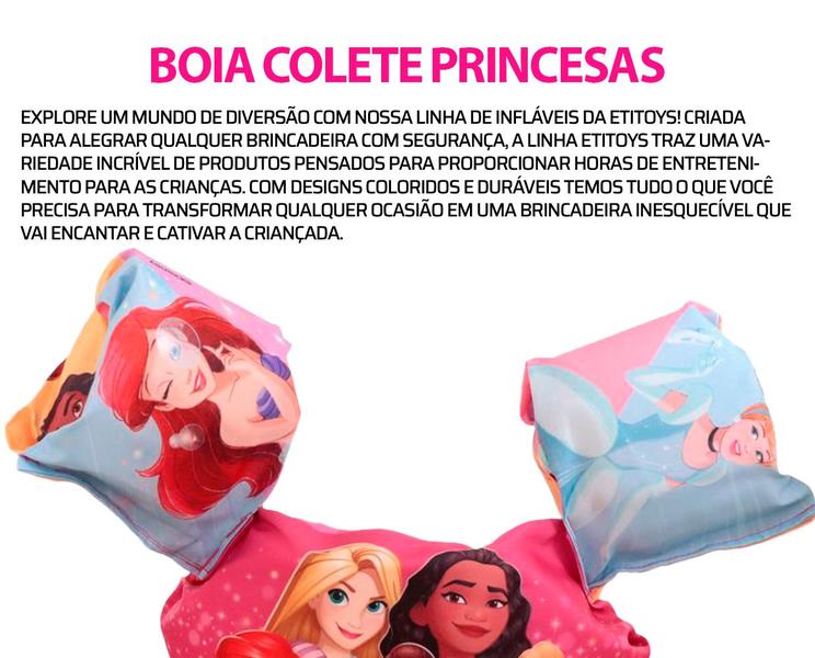 Imagem de Boia colete infantil princesas 56cm