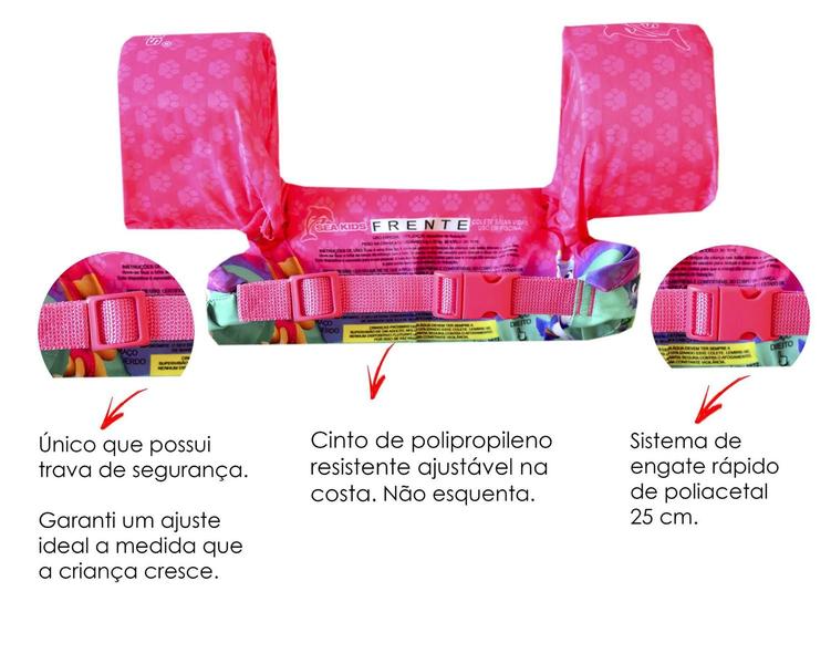 Boia colete salva-vidas infantil sea kids braço e peitoral pat masc Imagem de Boia colete salva-vidas infantil sea kids braço e peitoral pat masc