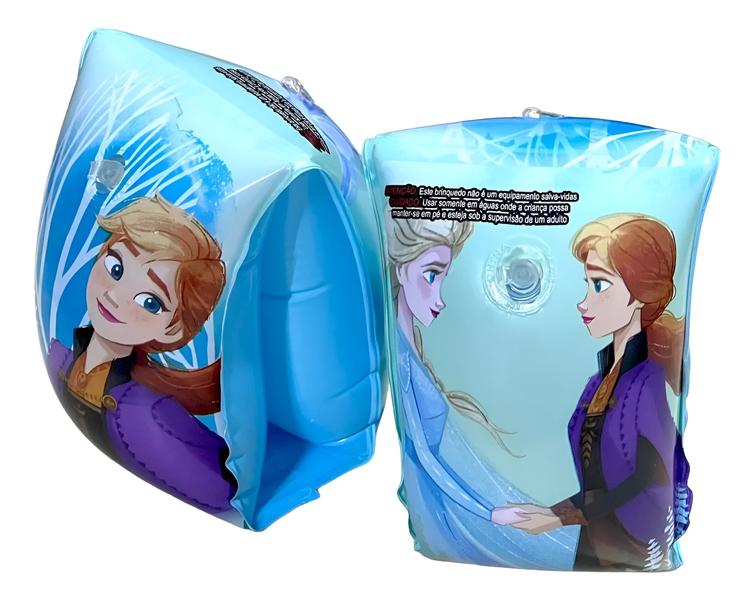 Imagem de Boia De Braço Inflável Frozen Disney Para Criança Meninas PVC Resistente