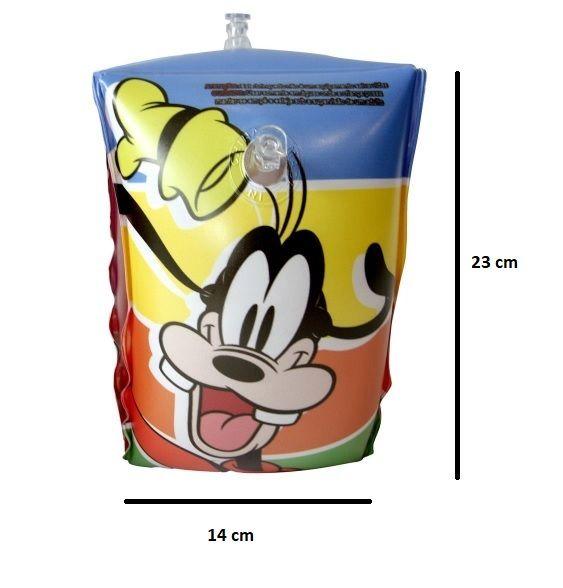 Imagem de Boia de Braço Inflável Infantil Mickey Mouse Disney 23X14CM