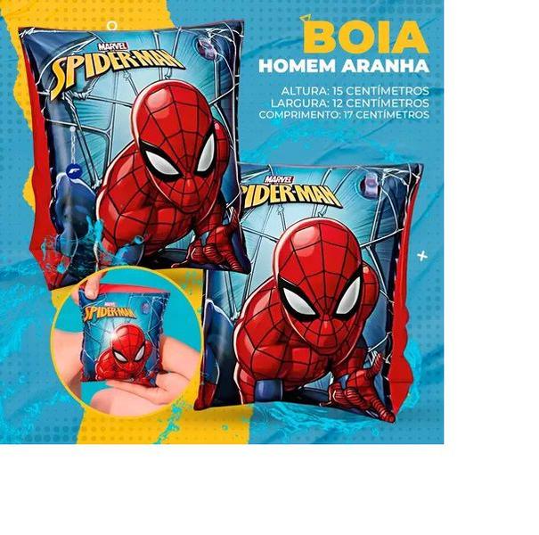 Imagem de Boia De Braço Para Criança Infantil Homem Aranha Marvel Boiar Flutuar Flutuação Natação Salva Vida