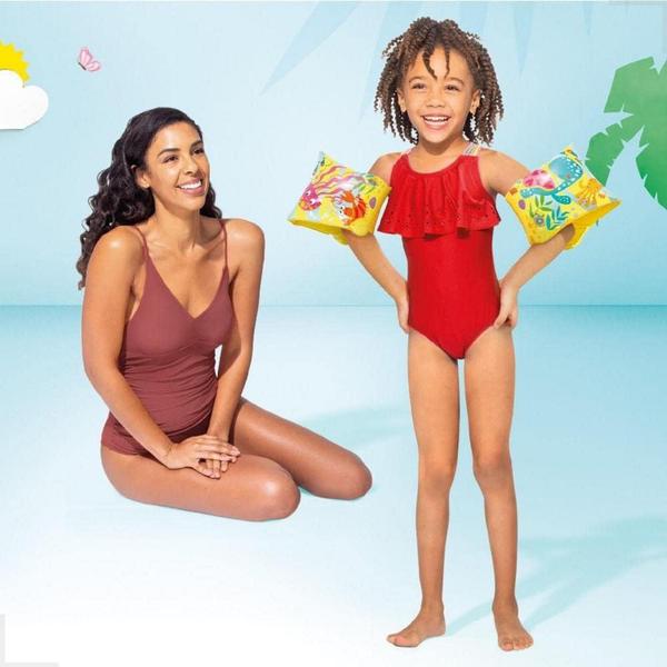 Imagem de Boia De Braços Infantil Flutuador Inflável Animais Mar Piscina Praia