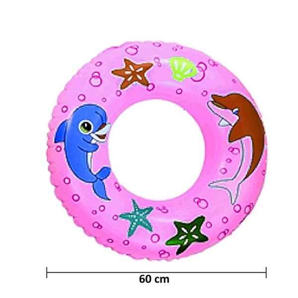 Imagem de Boia de Cintura Infantil para Meninas 60cm Diâmetro Suporta até 30kg - 1 Unidade