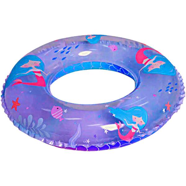 Imagem de Boia de Piscina Infantil Desenho Pirata e Sereia 60Cm Para Crianças de 5 a 10 Anos de Ate 35Kg