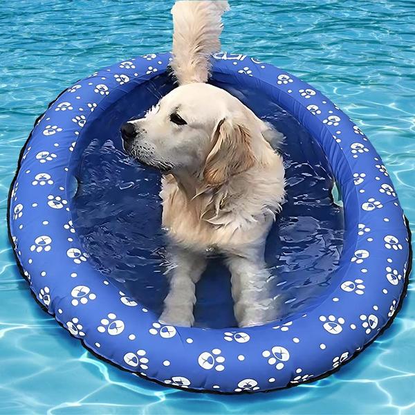 Imagem de Bóia de piscina inflável para cães e cachorros adultos Ginkago