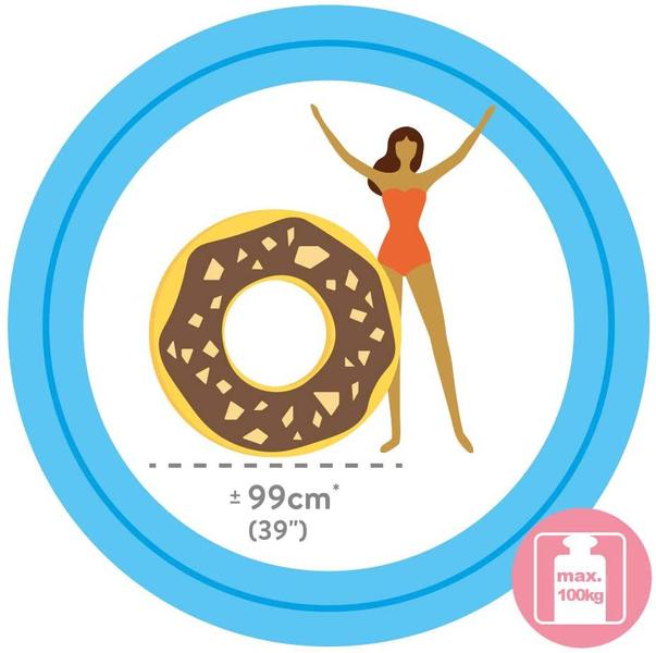 Imagem de Boia Donut de Chocolate Inflável - Intex