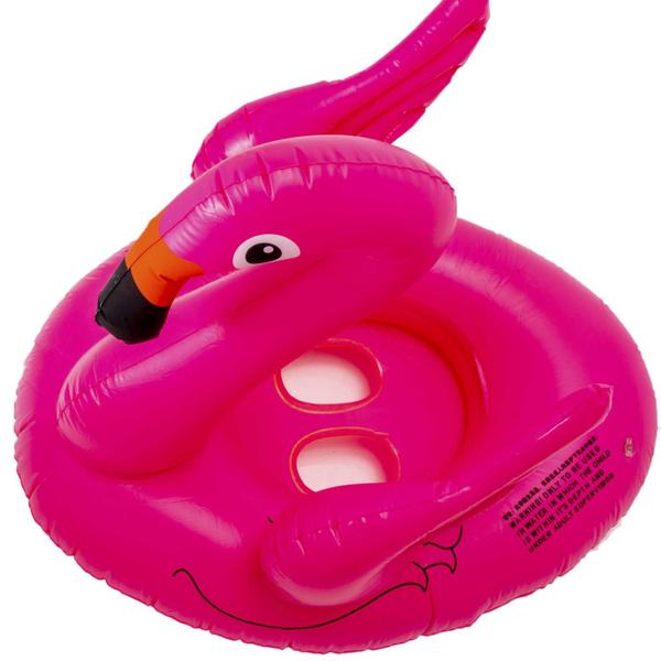 Imagem de Boia fashon Infantil Flamingo com Asas Bote de Bote