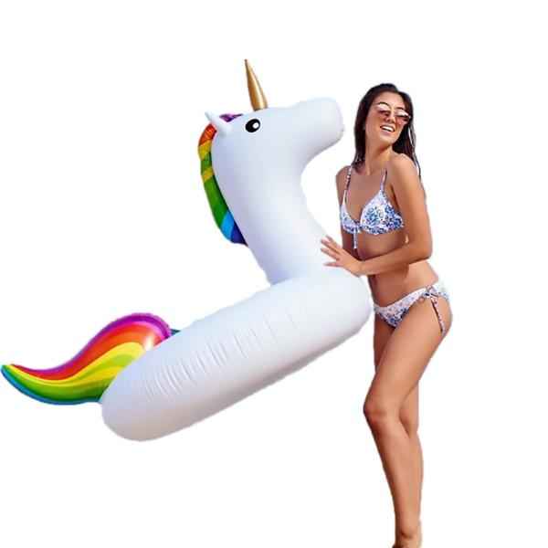 Imagem de Boia Flamingo Unicornio Gigante Piscina Inflável 120cm Adulto