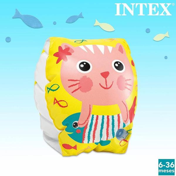 Imagem de Bóia Flutuadora de Braços Gatinho Feliz - Intex