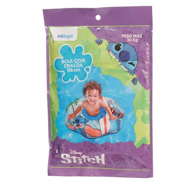 Imagem de Boia Fralda Infantil Stitch 30kg para Piscina - Etitoys