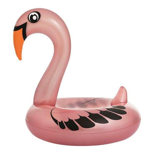 Imagem de Boia Gigante Cisne Perolado Rosa Com Abertura