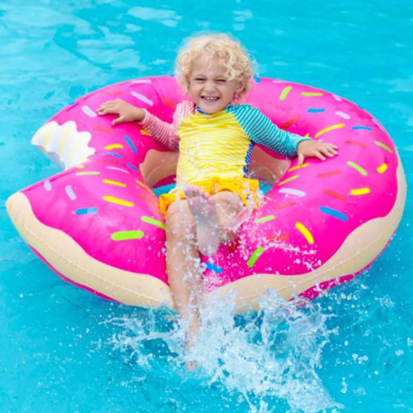 Imagem de Boia Gigante Inflável 120cm Rosquinha Donuts