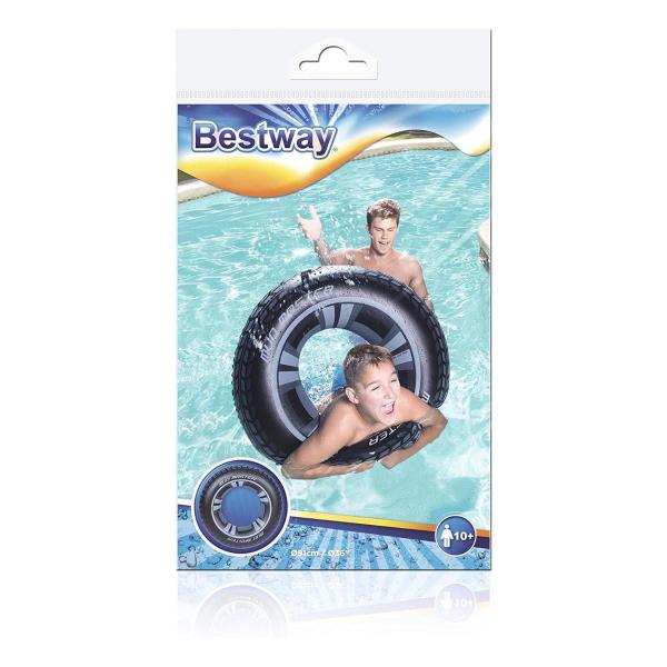 Imagem de Boia Infantil Circular Inflável 91Cm Pneu Bestway Bst-042