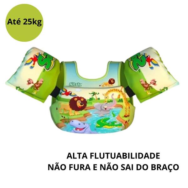 Imagem de Boia Infantil Colete Salva Vidas Kids Segurança Auxilio À Flutuação Praia Piscina Criança Até 25 Kg