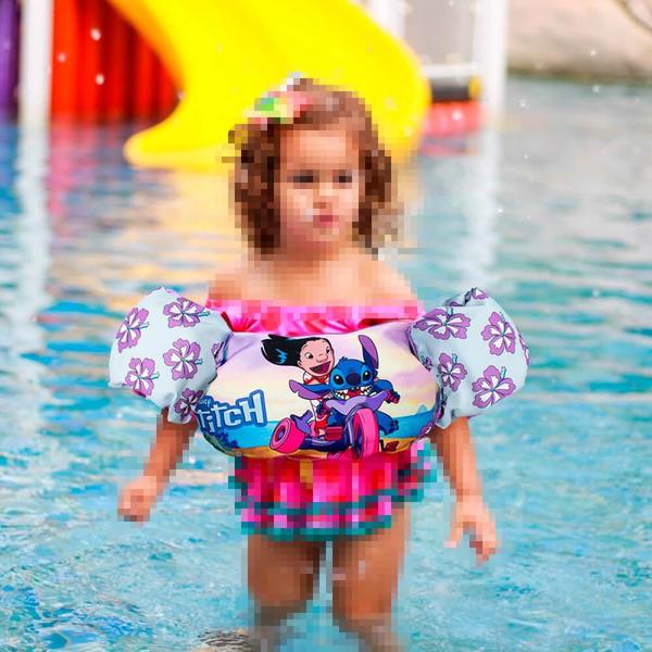 Imagem de Boia Infantil Colete Salva-Vidas Lilo e Stitch 25kg para Piscina - Etitoys