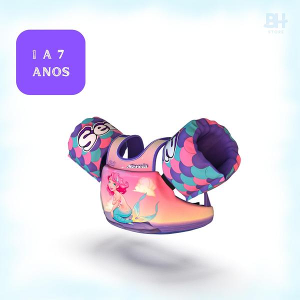 Imagem de Boia  infantil com colete salva vidas  estampas divertidas