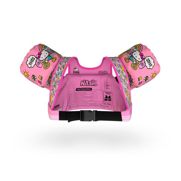 Boia Infantil com Colete Salva Vidas Hello Kitty Nash Imagem de Boia Infantil com Colete Salva Vidas Hello Kitty Nash